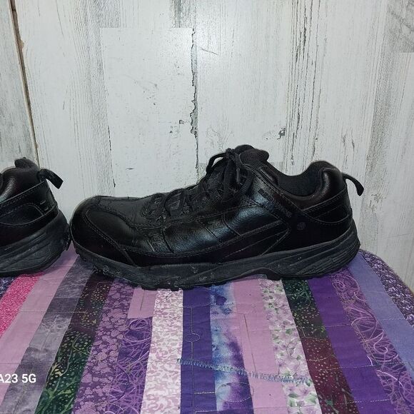 Red Wing Black Leather Work Shoes 8337 Men's s Size 12 Aluminum Toe - Picture 6 of 13